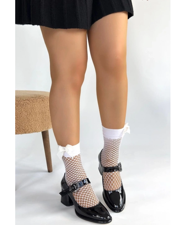 Weys Siyah Rugan Topuklu Ayakkabı