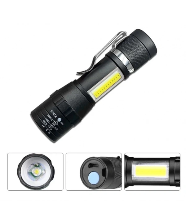 Wuben Wb-017 Zoomlu Şarjlı Cob Led Güçlü El Feneri