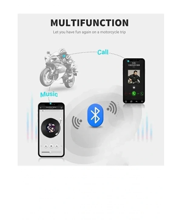 X3 Motor Kask Kulaklık Rgb Modlu Su Geçirmez 5.3 Bluetooth Intercom