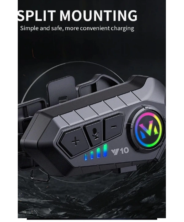 Y10 Kask Kulaklık Bluetooth Motosiklet Kulaklık 5,3 Bluetooth Intercom Motorsiklet Kulaklık