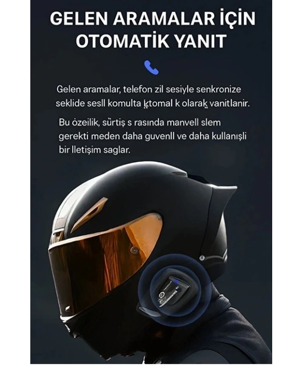Y11 Bluetooth Kulaklık Mikrofonlu Motosiklet Kulaklığı İntercom Bt 5.3