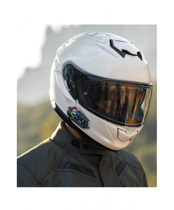 Y12  Motor Kask Kulaklık Rgb Modlu Radyolu Motosiklet Kulaklık 5.3 Bluetooth Intercom