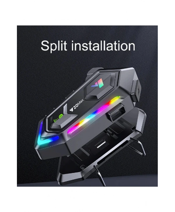 Y20 Max Motosiklet Bluetooth 5.3 Kask Intercom 2 Kişi 300 Metre Eşleşme Özellikli