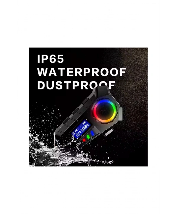 Y30 Kask Kulaklık Bluetooth Motosiklet Kulaklık Rgb Radyolu Intercom