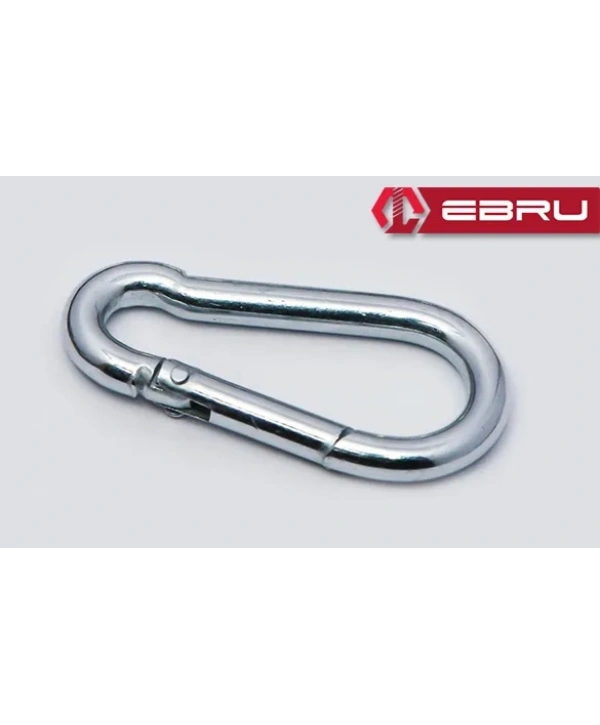 Yaylı Karabina, Çengel, Kanca 12mm - 10 Adet