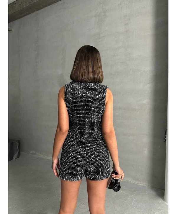 Yelekli şort takım