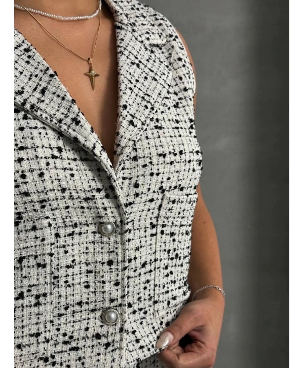 Yelekli şort takım