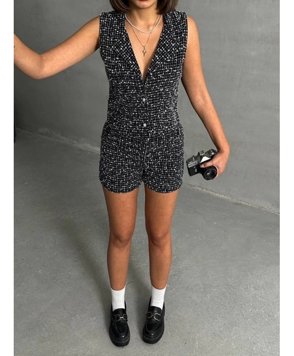 Yelekli şort takım