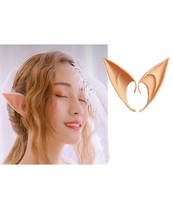 Yumuşak Malzemeden İmal Lateks Elf Kulağı 1 Çift 10x5 Cm