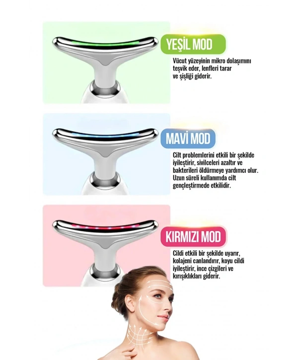 Yüz Ve Boyun Kırşıklık Giderici Ems Güzellik Cihazı ( Gıdık,sarkma,kırışıklık)