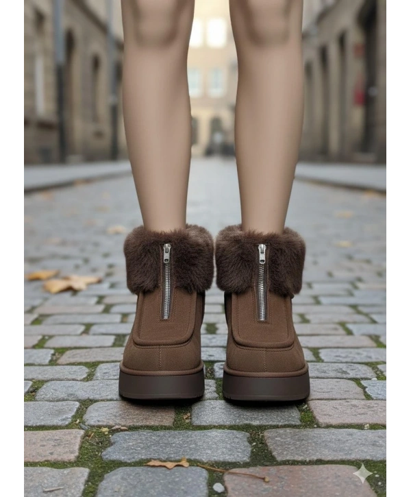 Zinya Kahverengi Süet Bot