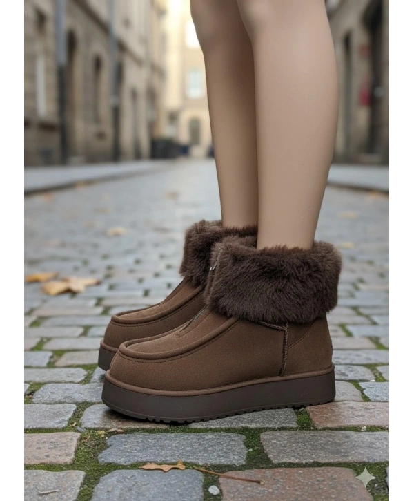 Zinya Kahverengi Süet Bot