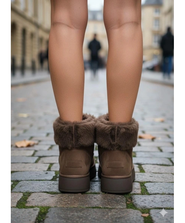 Zinya Kahverengi Süet Bot