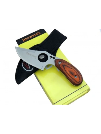 087 Yüzme Kamp Bıçak 16 Cm - Ahşap Sap, Özel Kılıflı