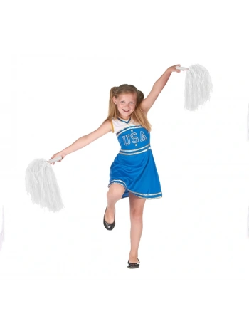 1 Çift ( 2 Adet ) Beyaz Renk 23 Nisan Gösteri Ponponu