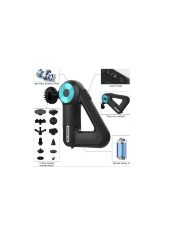 12 Başlıklı Profesyonel Masaj Sı Sporcu Masaj Aleti Seti  6 Hızlı Şarjlı Masaj