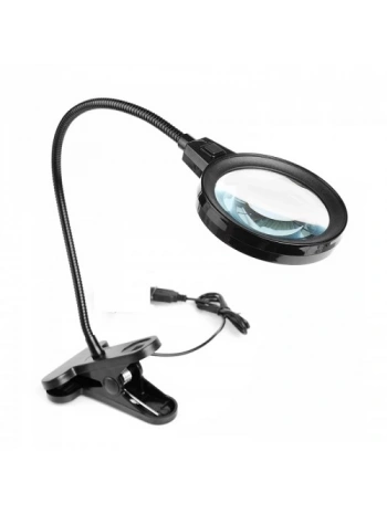 12 Led Clipslı Işıklı Büyüteç,işıklı Masa Lambası Çalışma Lambası