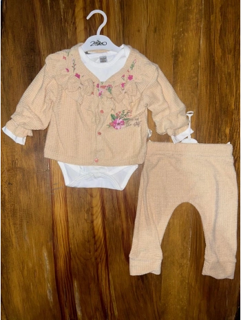 3-12 aylık üçlü takım bej