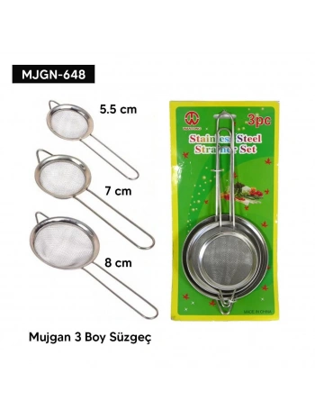 3 Boy Süzgeç Seti