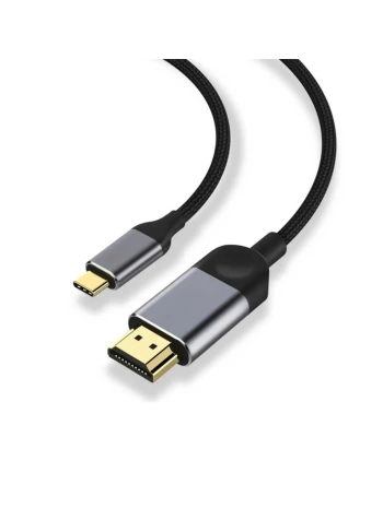 3 Metre 8 Gbps Hız 4k/30 Hz Type C To Hdmı Çevirici Dönüştürücü Tv Telefon Pc Hasır Bağlantı Kablosu