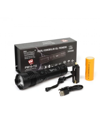 3000 Lümen  Güçlü El Feneri  Wt-600