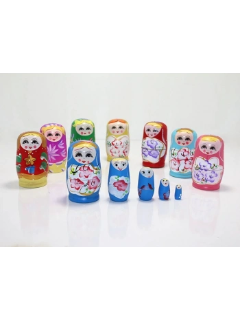5li Ahşap Matruşka Alk1204