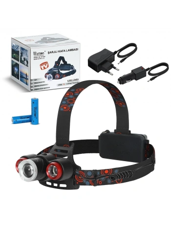 6000 Lümen Şarjlı Kafa Lambası  Wt-632
