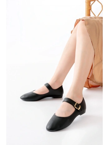 2606 Siyah Baretli Günlük Bayan Ayakkabı