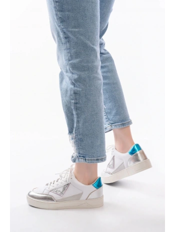 SV-01 Beyaz Garni Bağcıklı Kadın Spor Ayakkabı