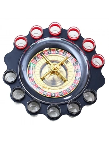12li Shot Bardaklı Rulet Oyunu Siyah Alk2547
