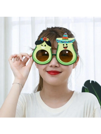 Hawaii Temalı Avokado Gözlük – Kostüm  Parti Gözlüğü