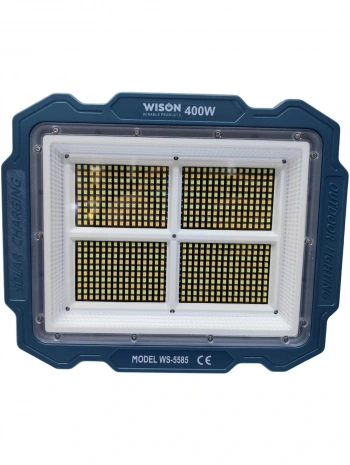 Wıson Ws-5585 Çok Fonksiyonlu 3 Solar Panelli 400w Spot Aydınlatma