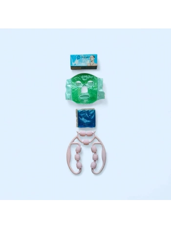 Yüz Maskesi Cilt Bakım Seti – Maske, Buz Küresi, Termo Jel Ve Selülit Masaj Aleti