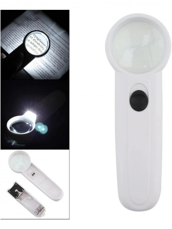 15x Çok Fonksiyonlu 2 Led Işıklı Taşınabilir El Büyüteç