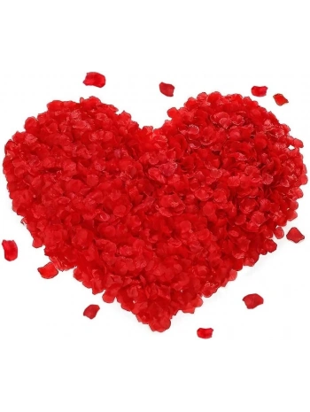 Kırmızı Renk Gül Yaprağı Şekilli Konfeti – 5 Paket 500 Adet
