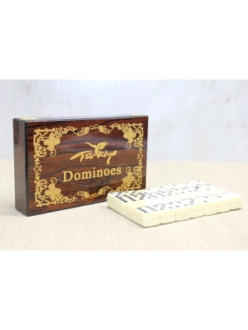 Ahşap Kutulu Domino Oyunu Alk4220