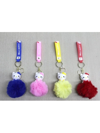 Ponponlu Hello Kitty Anahtarlık Alk4247