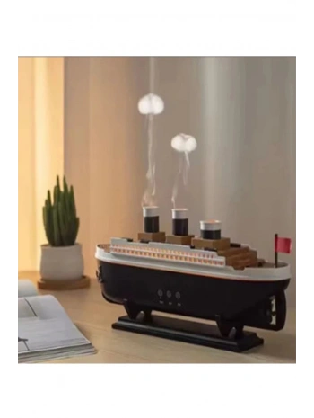 Titanic Gemi Hava Nemlendirici Işıklı Fonksiyonlu Buhar Makinesi Kumandalı