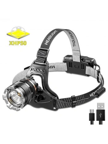 Ps-8002 Sensörlü Zoomlu Profesyonel Şarjlı Kafa Lambası