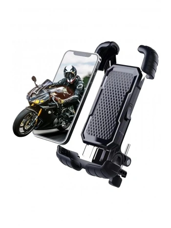 360° Derece Ayarlanabilen Gidon Bağlantılı Bisiklet Motosiklet İçin Abs 4-7.8″ İnç Telefon Tutucu