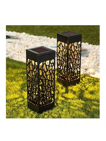 Dekoratif Solar Güneş Enerjili Bahçe Aydınlatması Yürüyüş Yolu Seti ( 6 Adet )