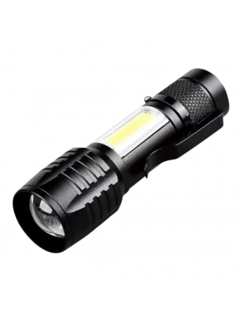 Wison Ws-5454 Taktik El Feneri Usb Şarj Edilebilir Kamp Feneri Cob Zumlanabilir Mini Taşınabilir El Feneri