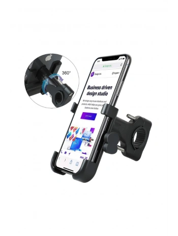 Alüminyum Gövdeli Metal Gidon Bağlantılı Motosiklet Telefon Tutucu 7 İnç Xl