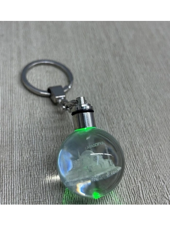 Ledli Ayasofya Tasarımı Kristal Anahtarlık Alk3803
