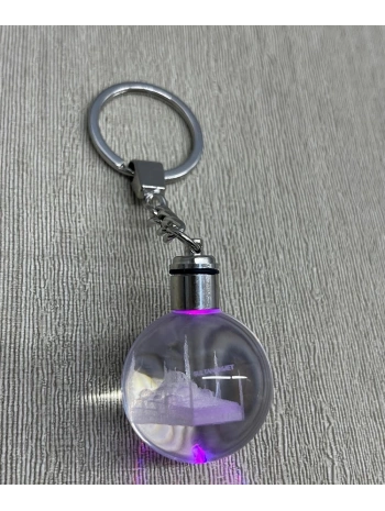 Ledli Sultanahmet Tasarımı Kristal Anahtarlık Alk3804