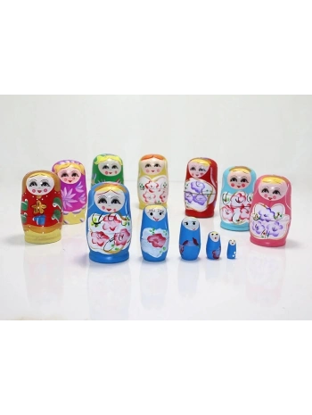 5li Ahşap Matruşka Alk1204