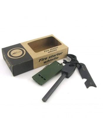 Survive Magnezyum Çubuğu Ateş Başlatıcı Çakmak Taşı