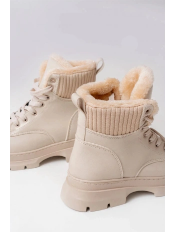 ASM-080 Bej Bağcıklı Günlük Kadın Bot