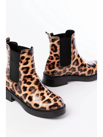 02-2137 Leopar Lastikli Günlük Kadın Bot
