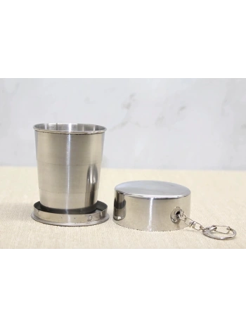 Katlanabilir Tekli Paslanmaz Çelik Shot Bardak Alk3935